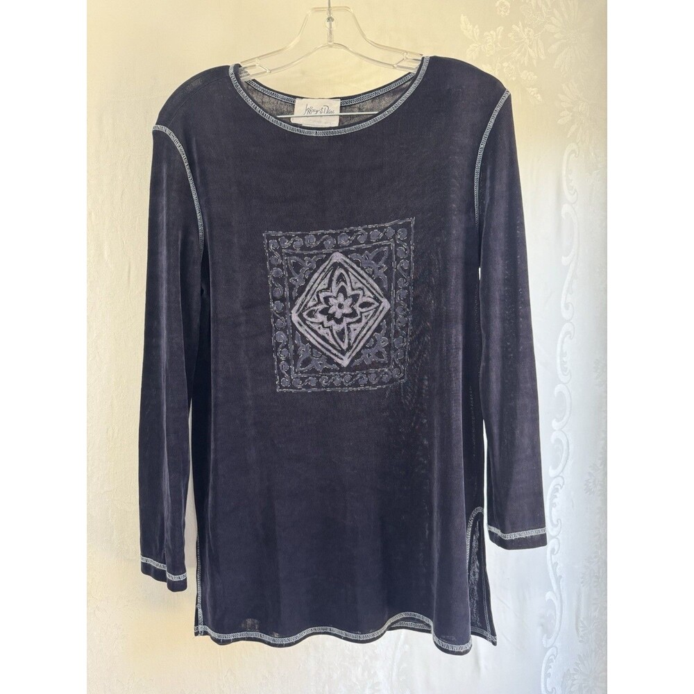 Jeffrey & Dara Long Sleeve Top Sheer Y2K 90s